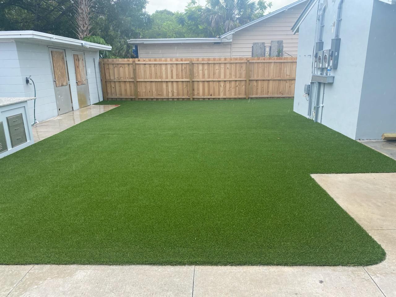 Artificial Grass installed by Neptune Nursery in Palm City, FL.