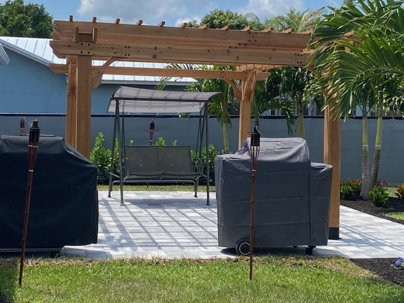 beautiful pergola installed by neptune nursery